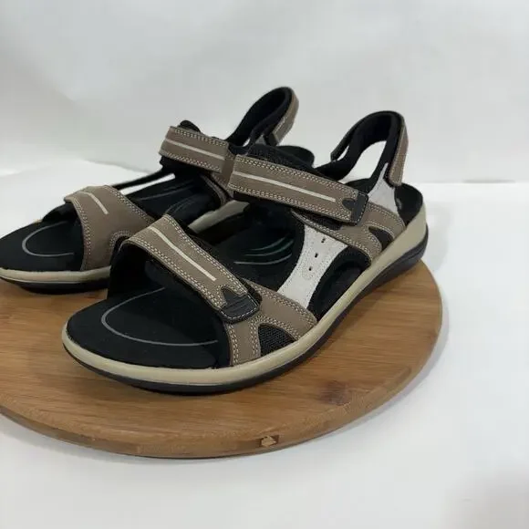 Orthofeet Women's Orthopedic Leather Venice Sandals Sz 10.5 Wide Brown Comfort - Picture 7 of 13